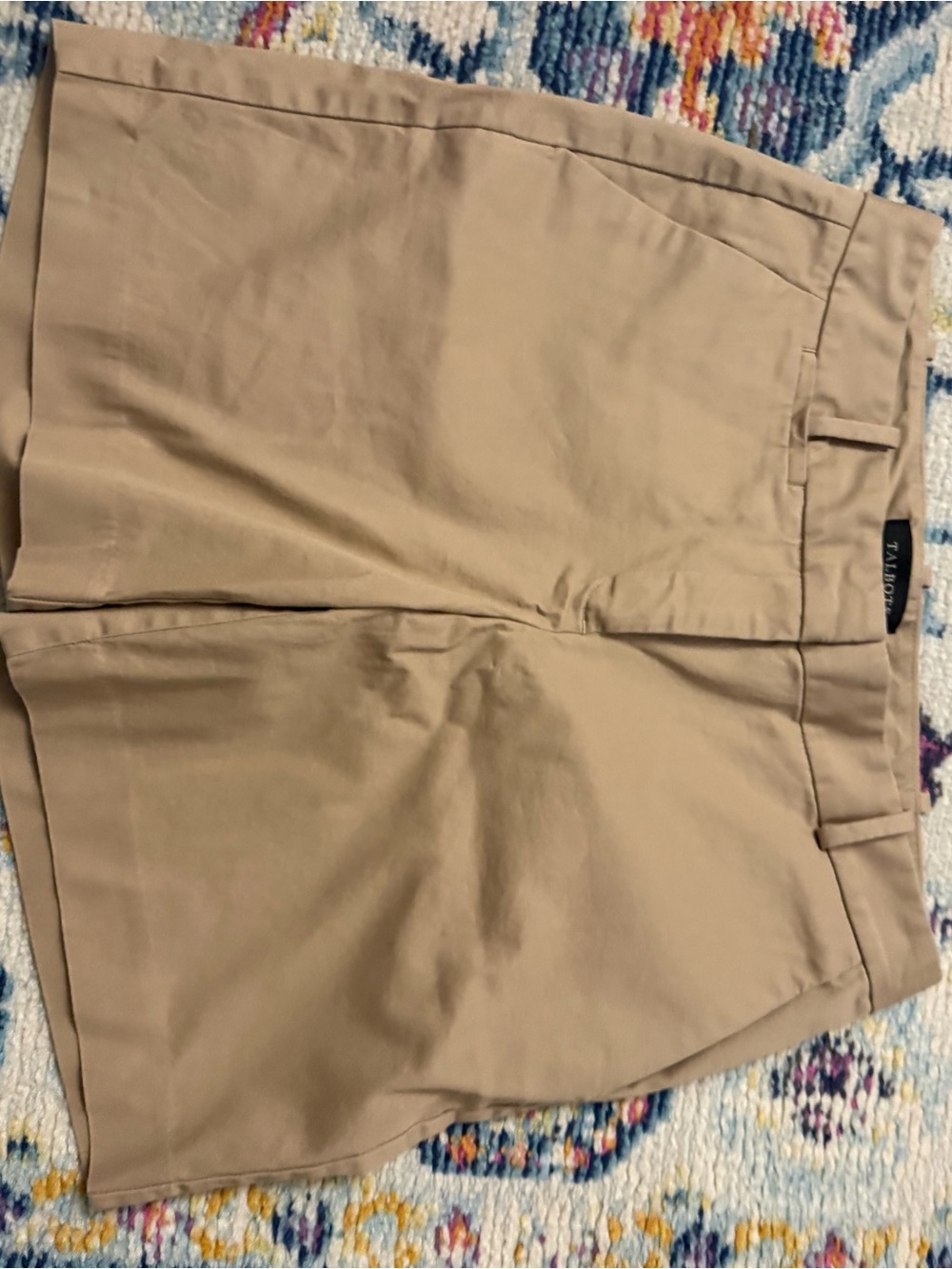 Talbots Khaki Bermuda Shorts in Light Tan